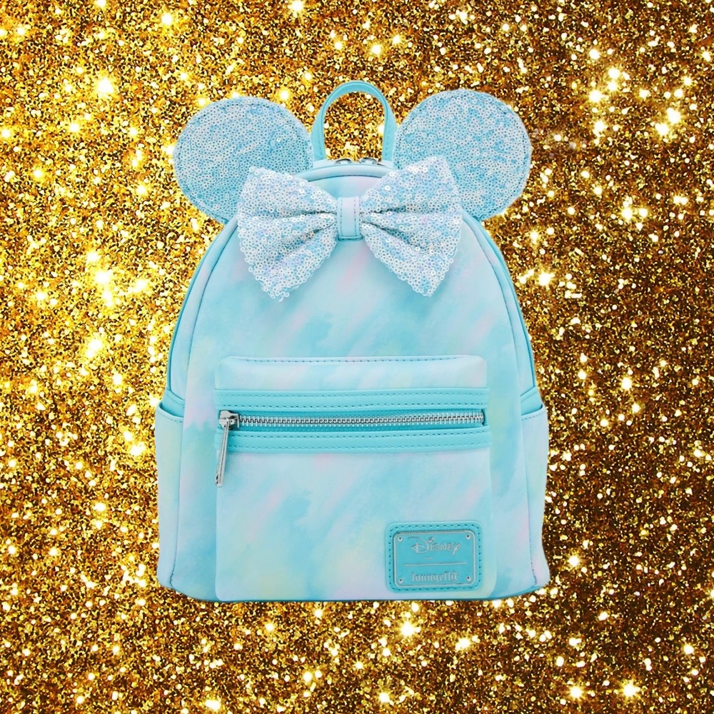 Loungefly‎ Disney Minnie Mouse Sequin Bow Mini Backpack